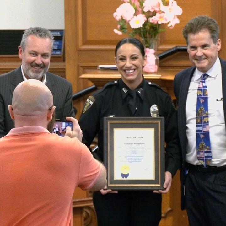 Louisville officer honored for saving man in distress on overpass